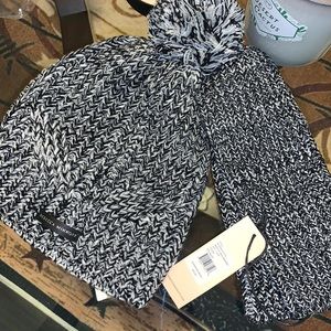 Beanie and arm warmer